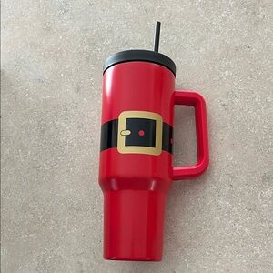 Hallmark Red Santa Belt Travel Mug